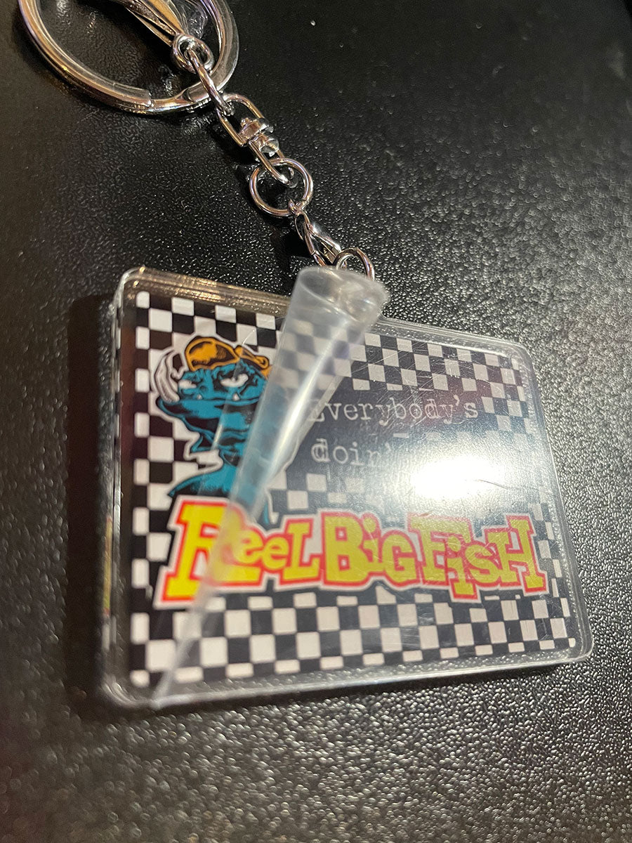Checkered acrylic keychain