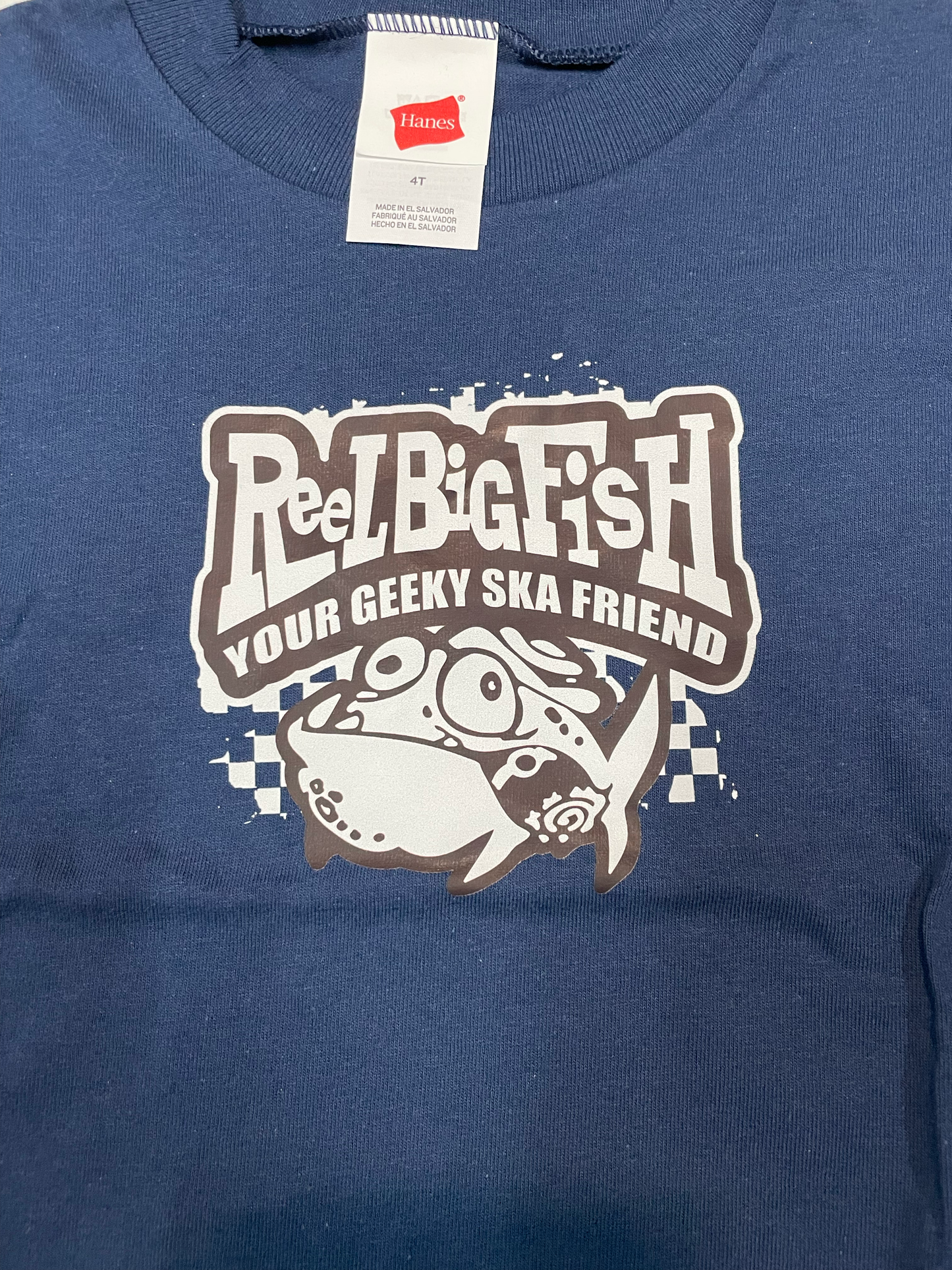Geeky Ska Friend tee - 4T navy