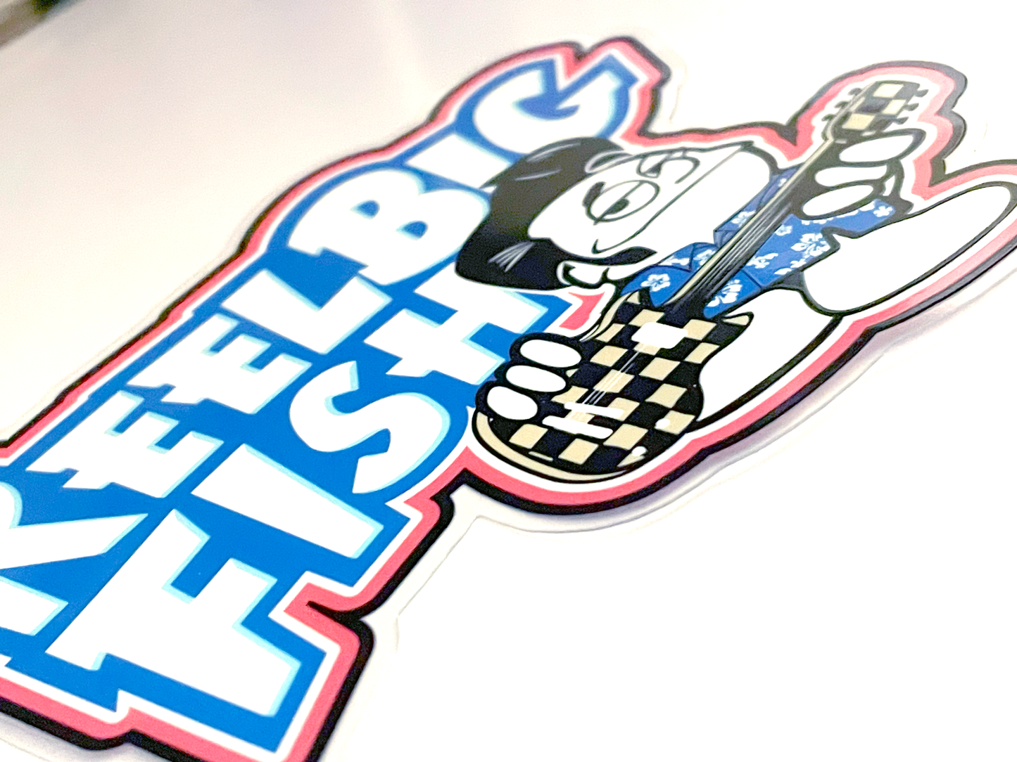 Punchy Logo clear glossy sticker