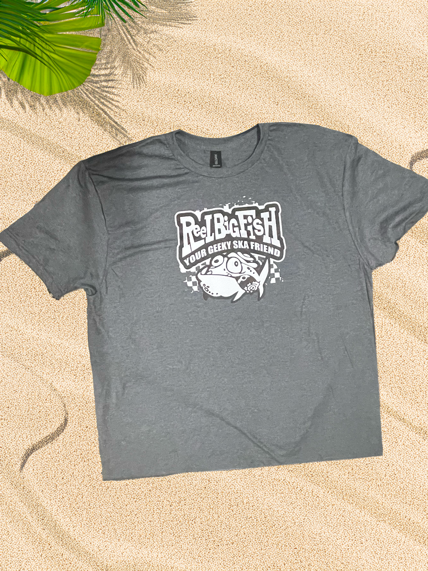 Geeky Ska Friend tee - heather grey