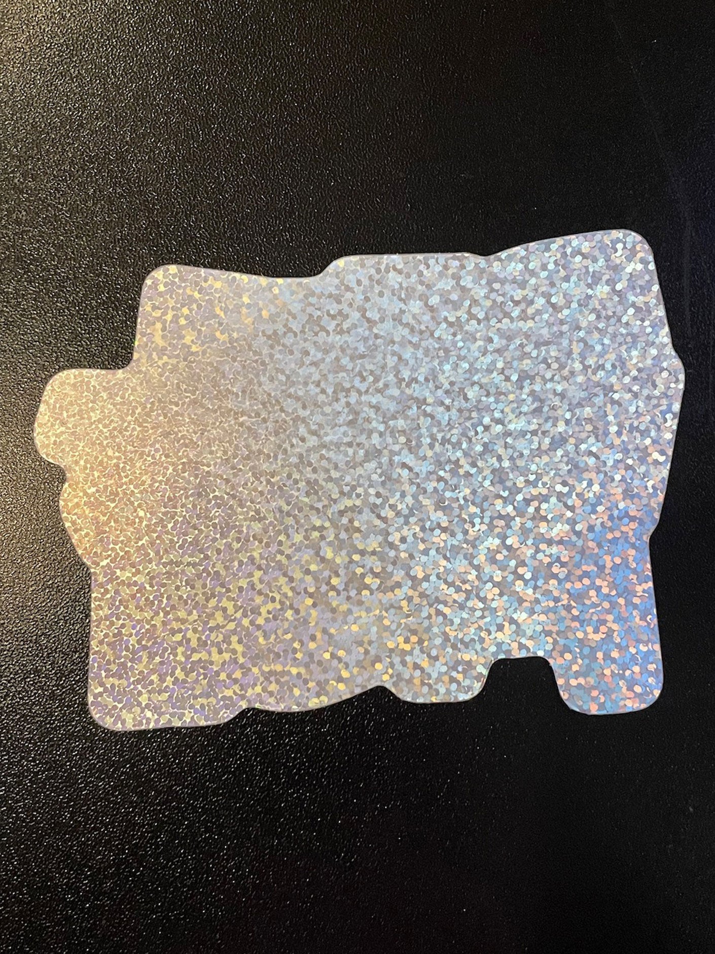 Retro Logo Confetti Glitter Sticker