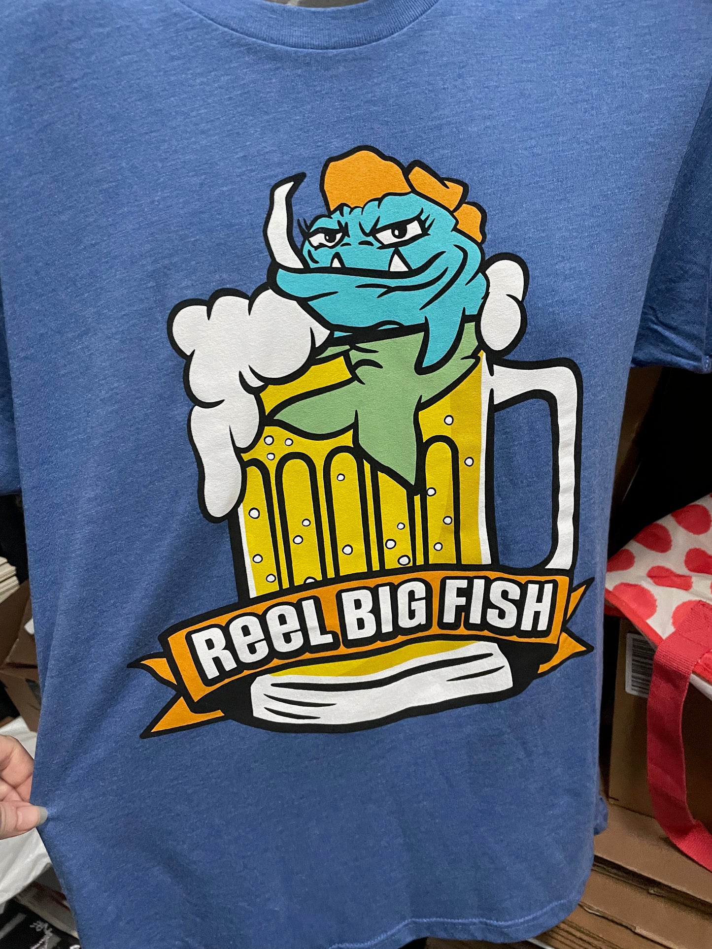 Beer Stein Hot Tub tee - blue