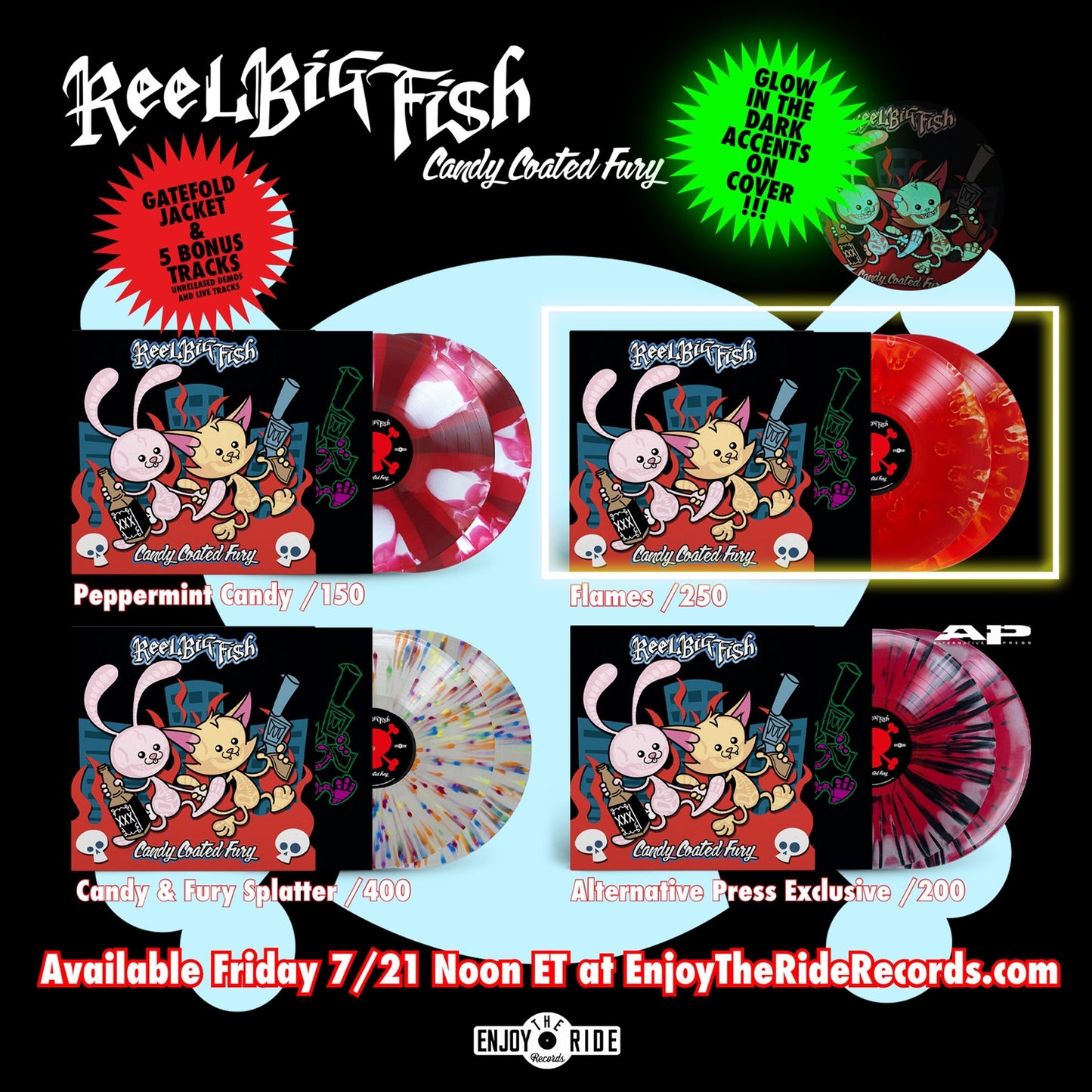 Candy Coated Fury Deluxe Vinyl - Flammenvariante