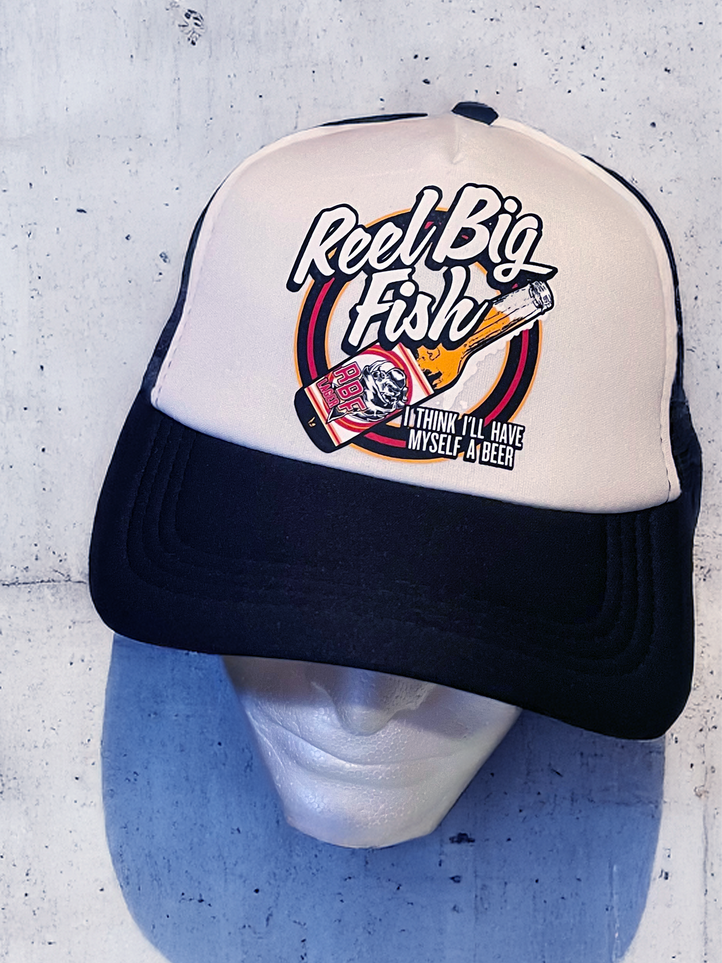 Beer Bottle logo trucker hat