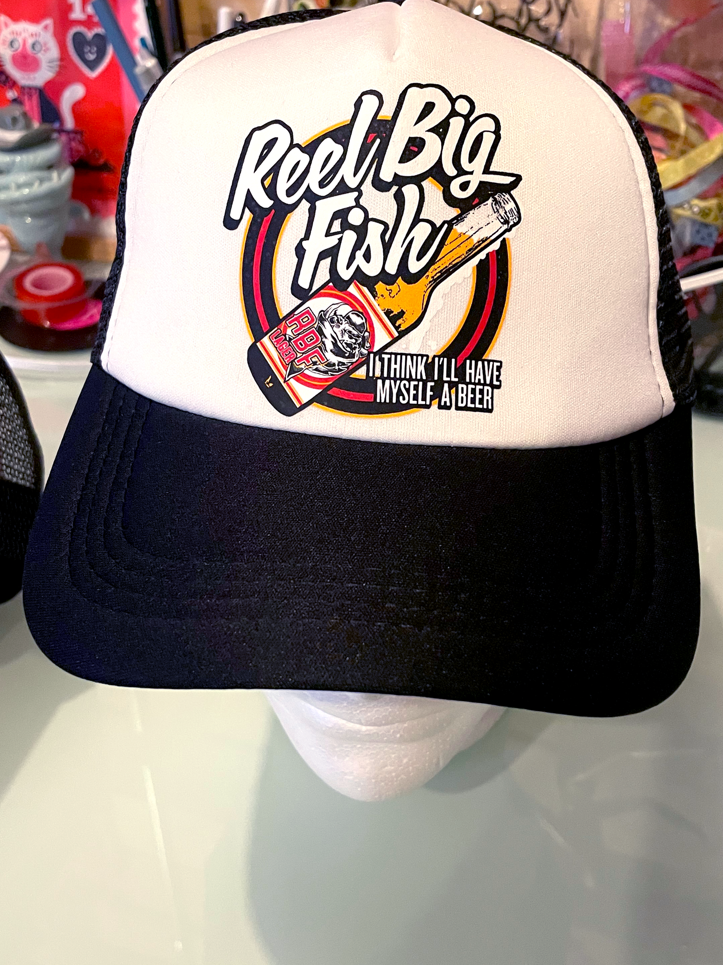 Beer Bottle logo trucker hat
