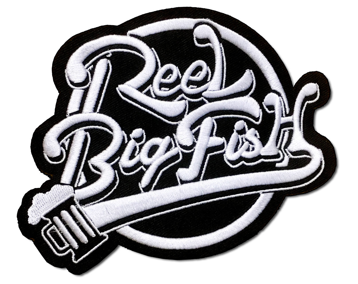 Beers Script embroidered patch