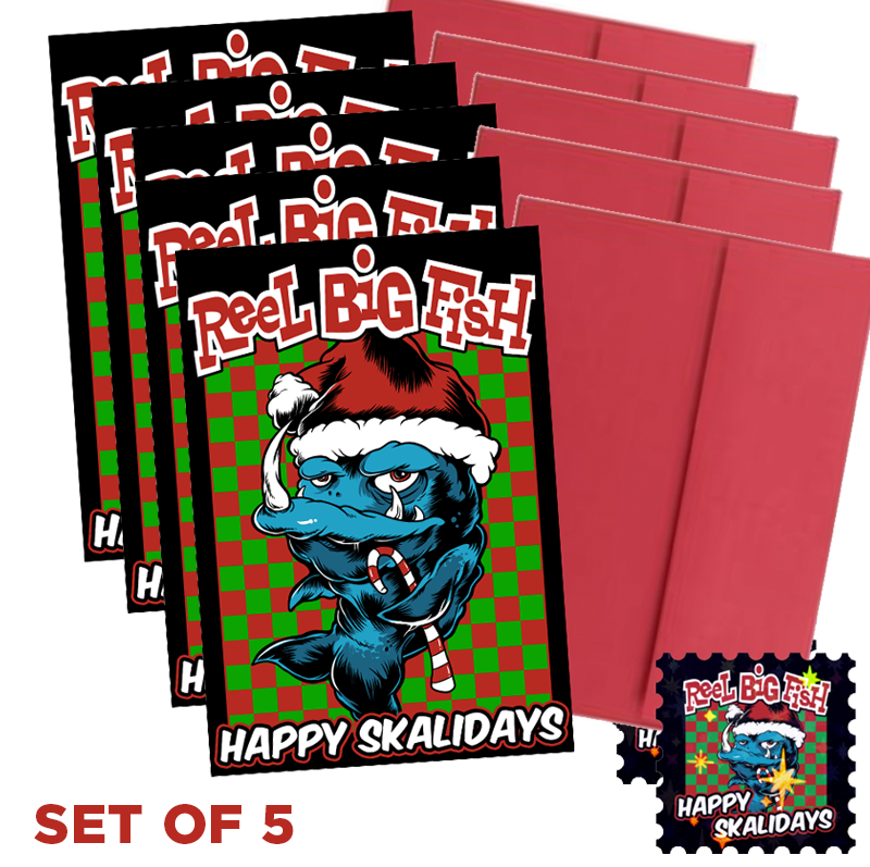 Happy Skalidays holiday card set