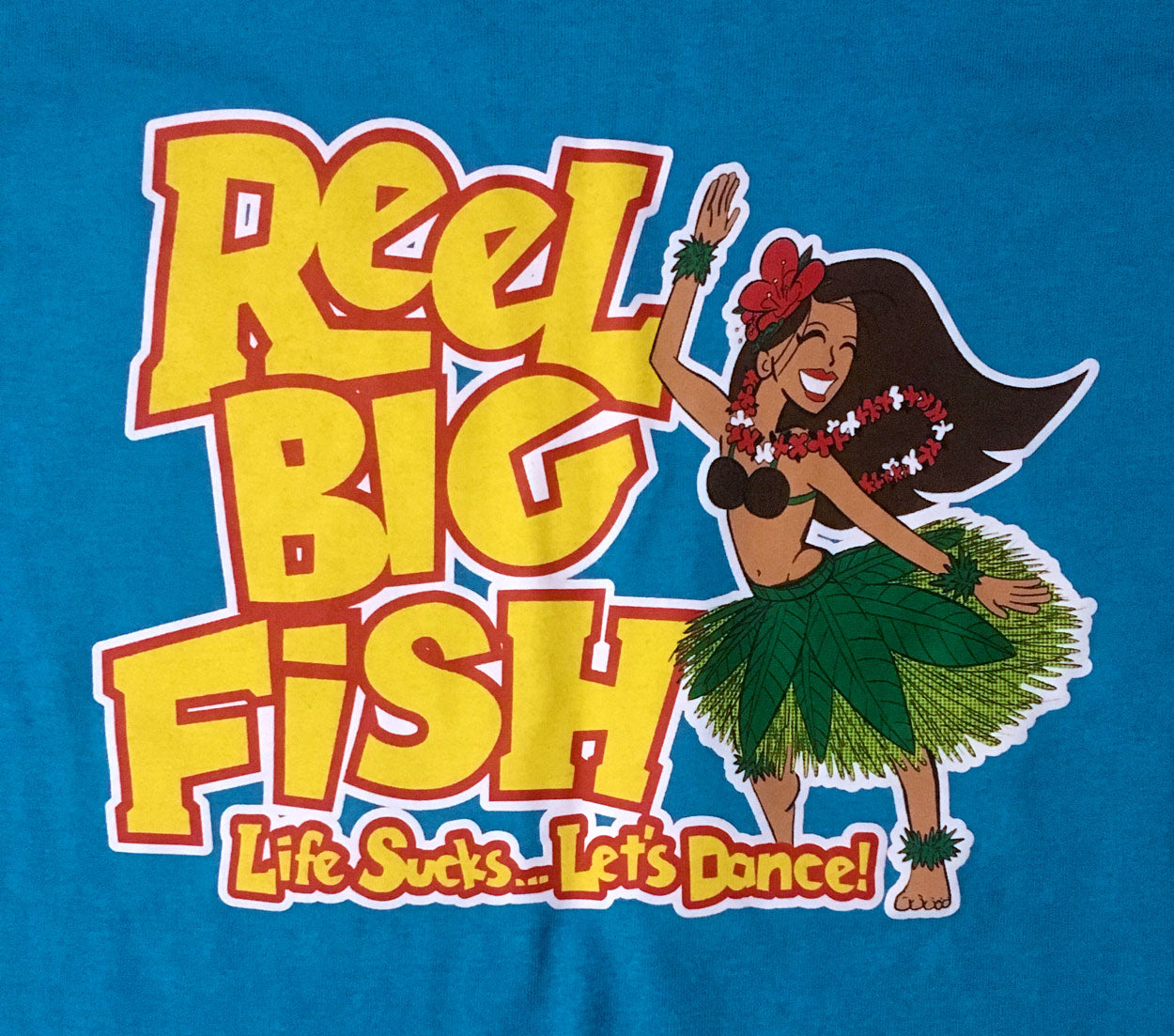 Hula Girl T-Shirt - Himmelblau