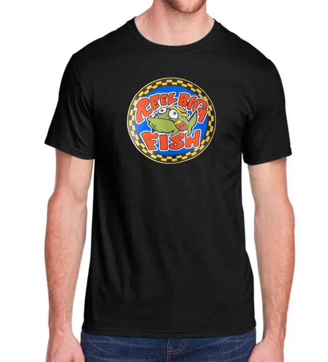 Silly Fish round logo - black