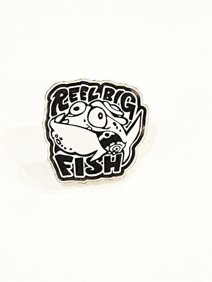Silly Fish acrylic pin