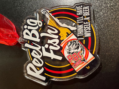 Beer Bottle logo acrylic ornament