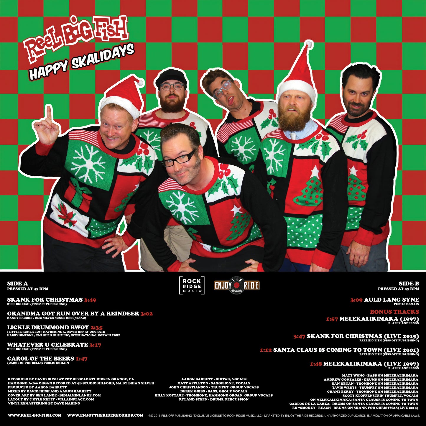 Happy Skalidays (Deluxe Edition) vinyl - Candy Cane Cornetto variant