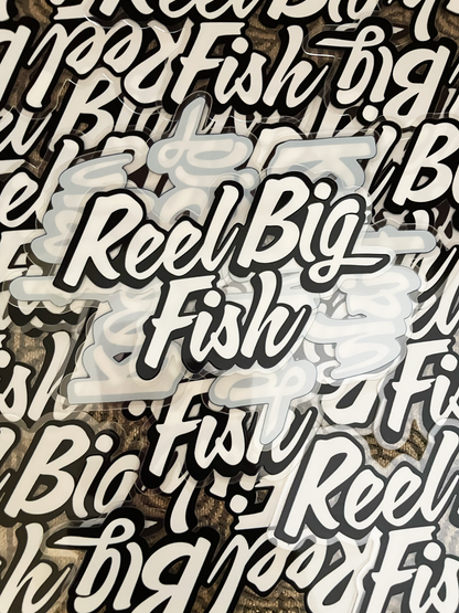 Script Logo clear glossy sticker