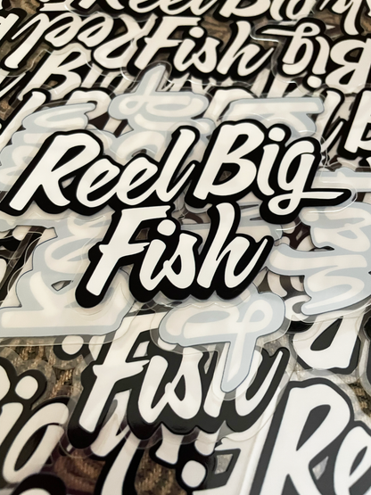 Script Logo clear glossy sticker