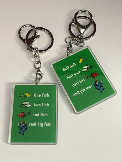 One Fish acrylic keychain