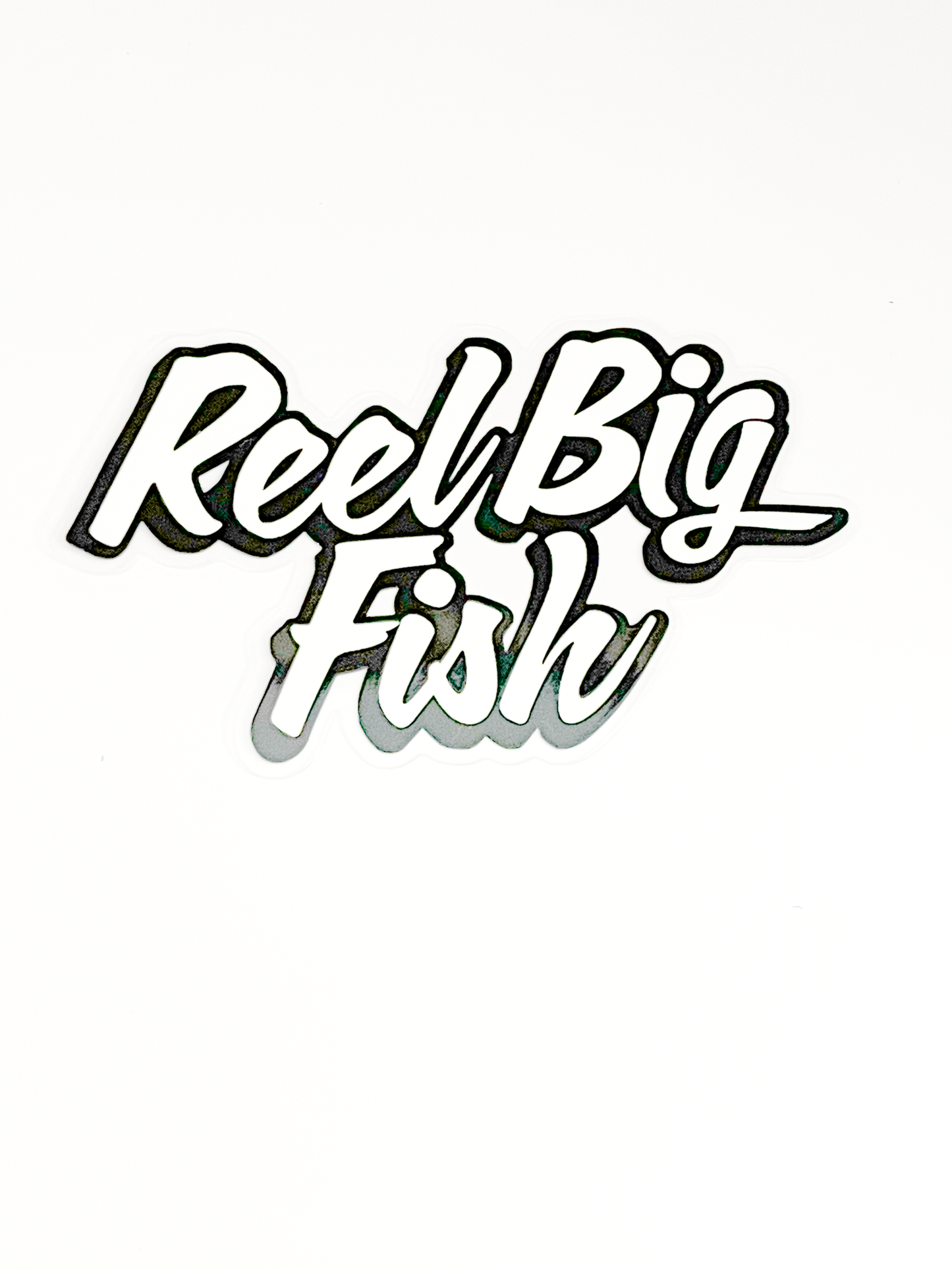 Script Logo clear glossy sticker