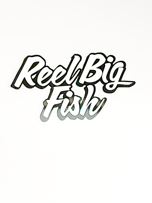 Script Logo clear glossy sticker