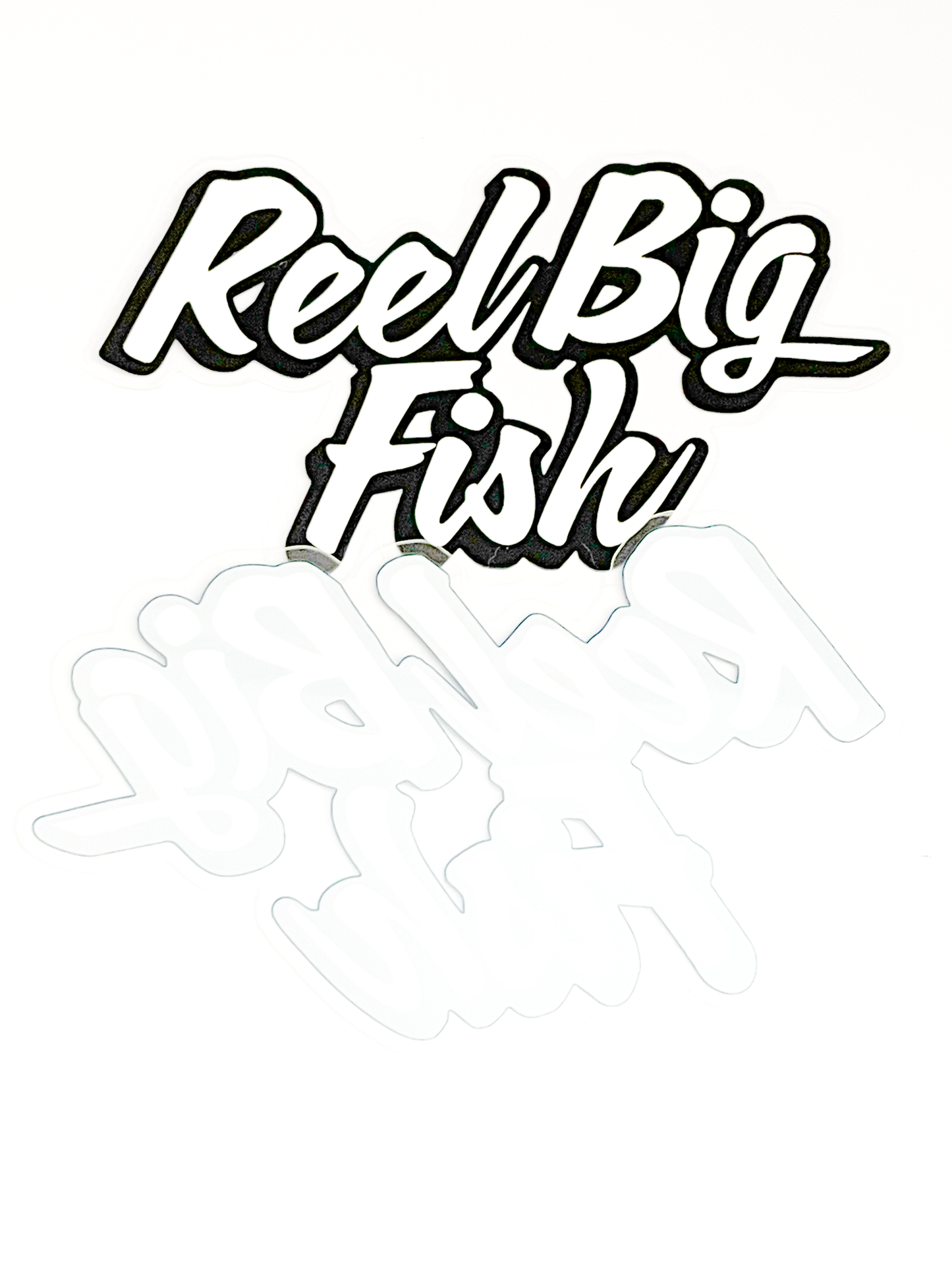 Script Logo clear glossy sticker