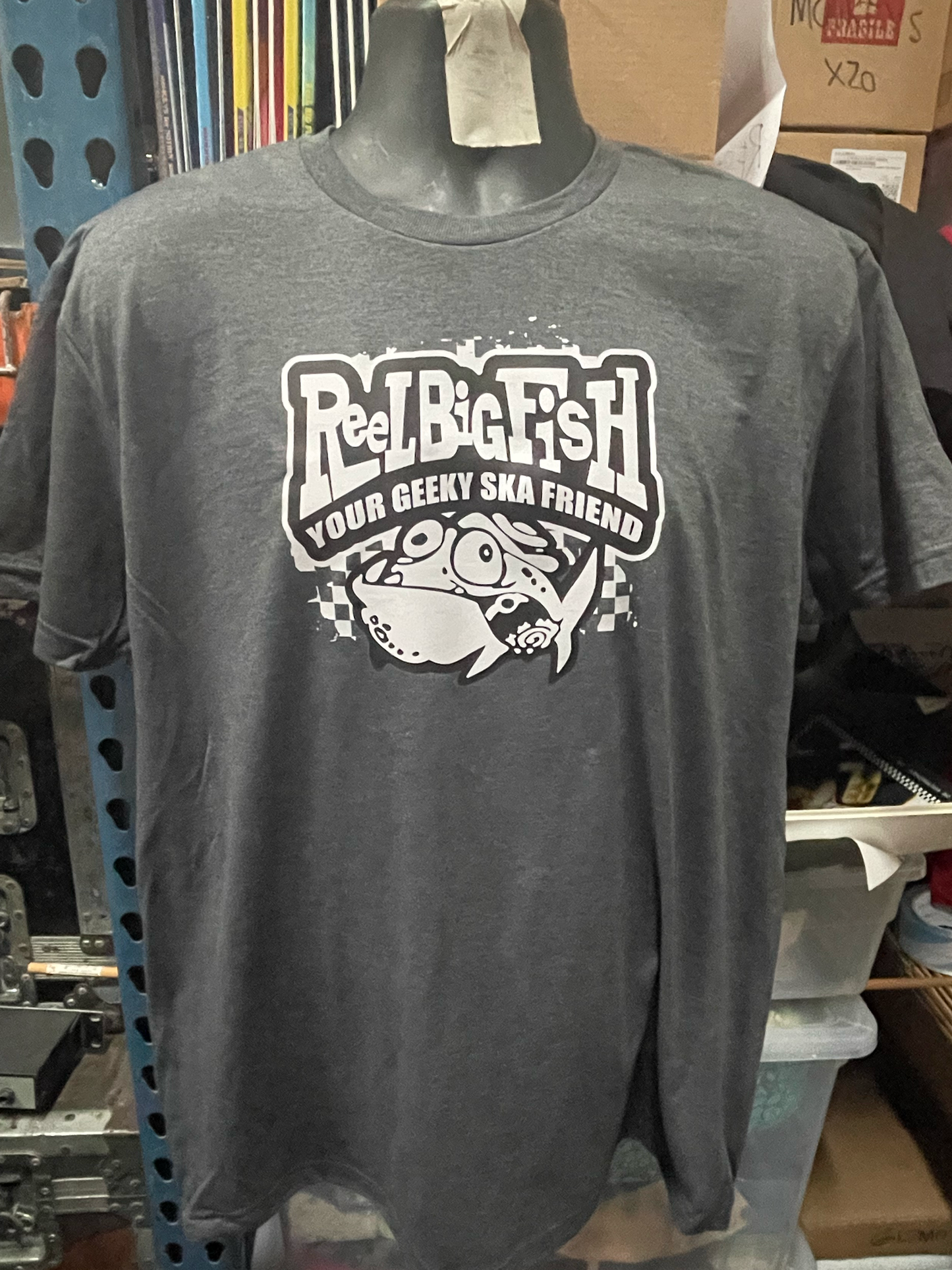 Geeky Ska Friend tee - heather grey