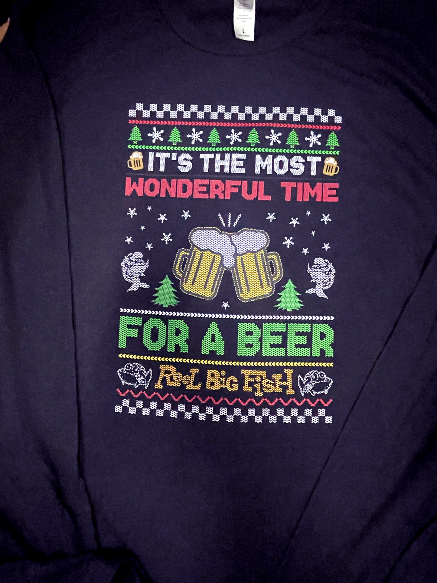 Skalidays Ugly Christmas long-sleeved black tee