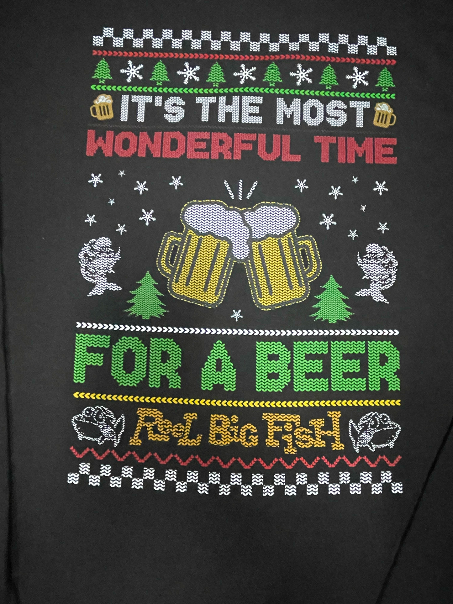 Skalidays Ugly Christmas long-sleeved black tee