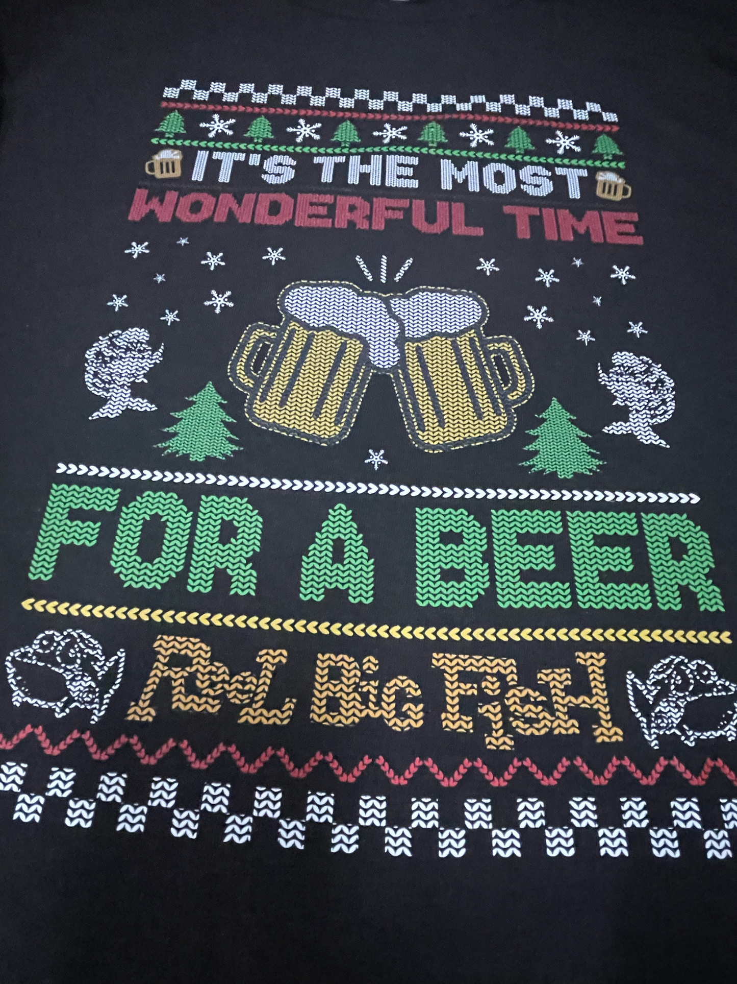 Skalidays Ugly Christmas long-sleeved black tee