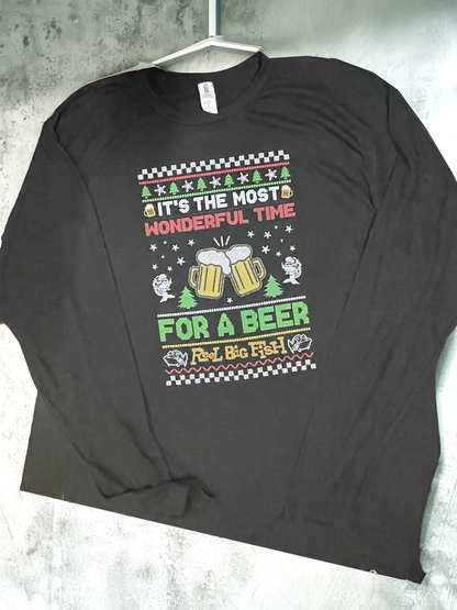 Skalidays Ugly Christmas long-sleeved black tee