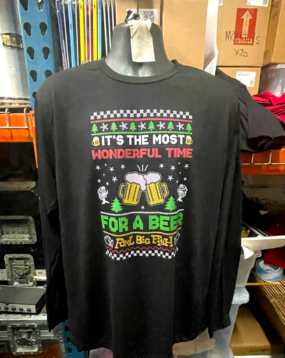 Skalidays Ugly Christmas long-sleeved black tee