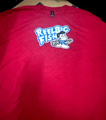 Punchy logo tee - red (adult & kid sizes)