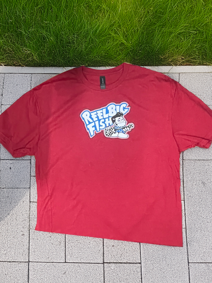 Punchy logo tee - red (adult & kid sizes)