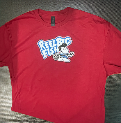 Punchy logo tee - red (adult & kid sizes)