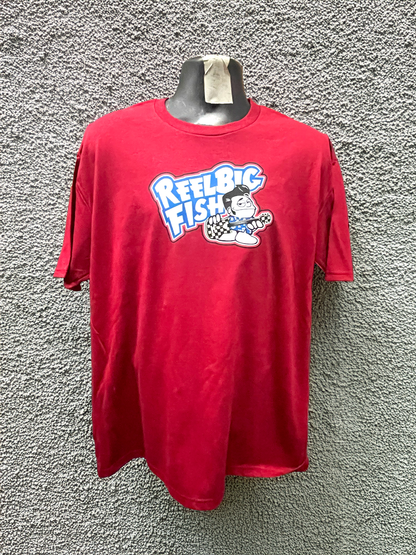 Punchy logo tee - red (adult & kid sizes)