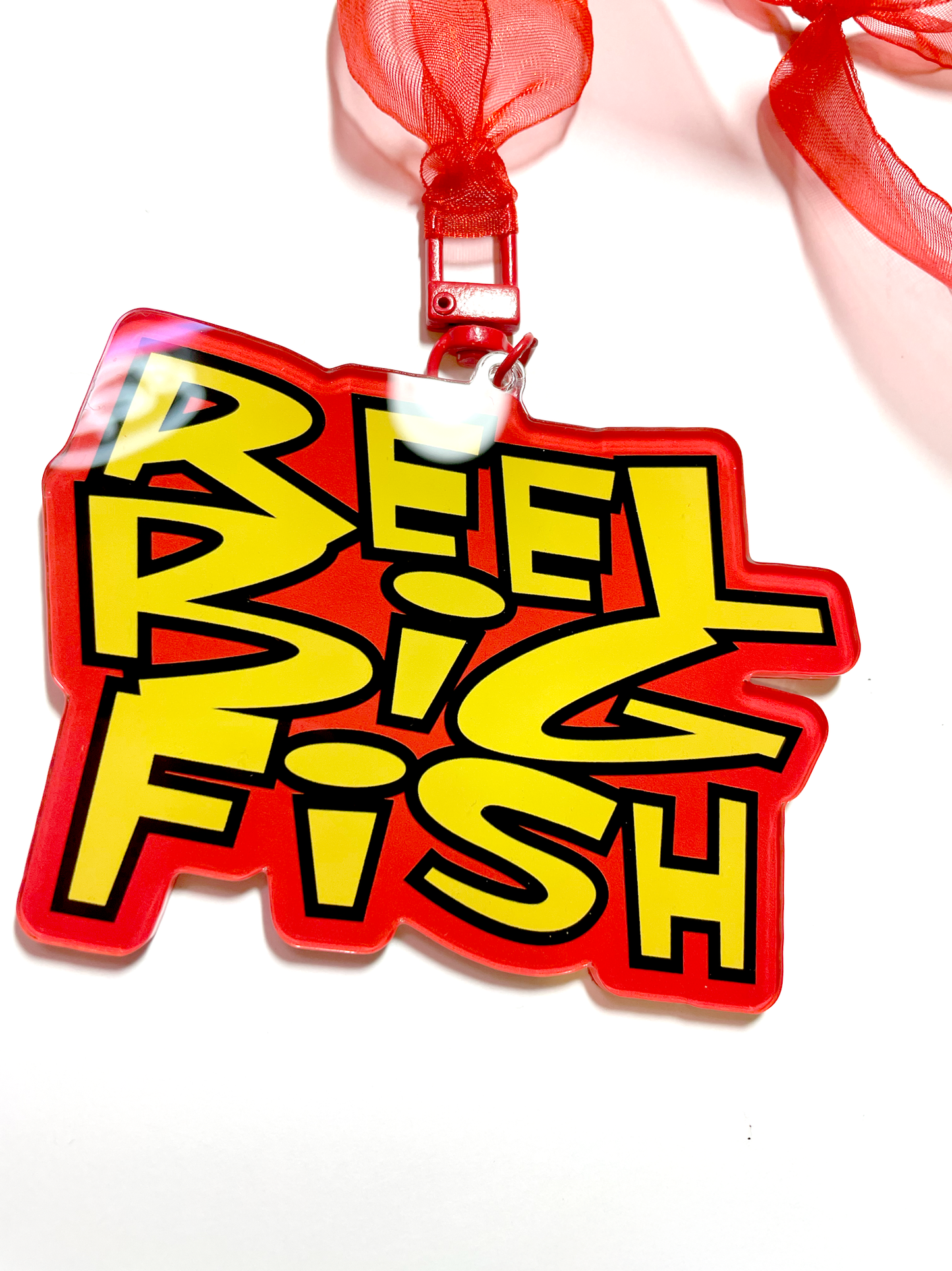 Retro logo large acrylic ornament