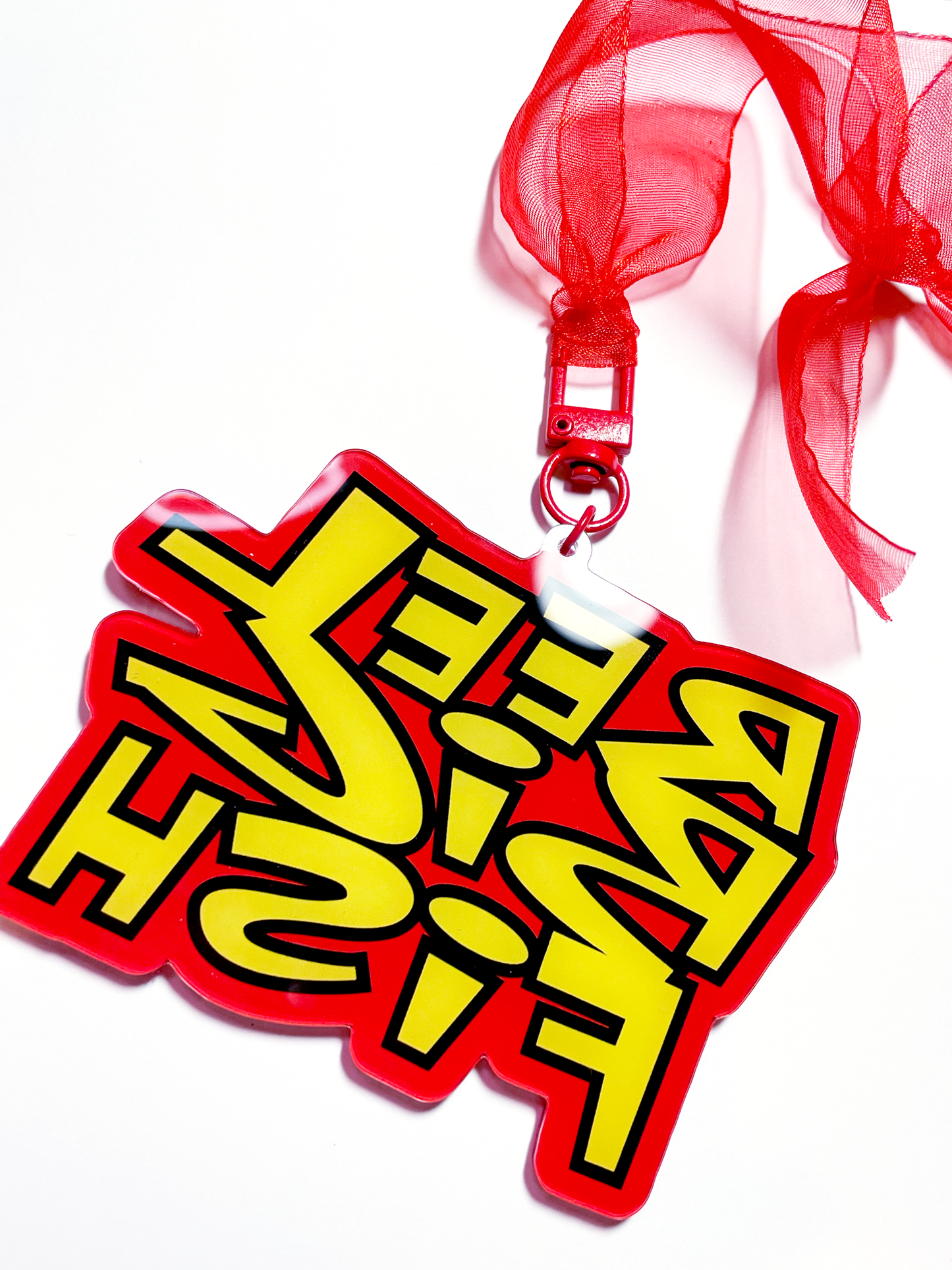 Retro logo large acrylic ornament