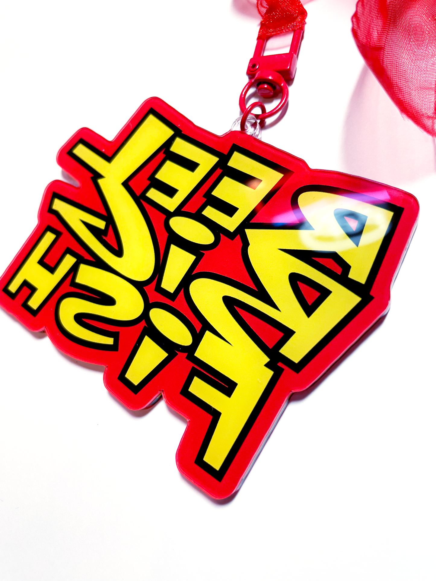 Retro logo large acrylic ornament