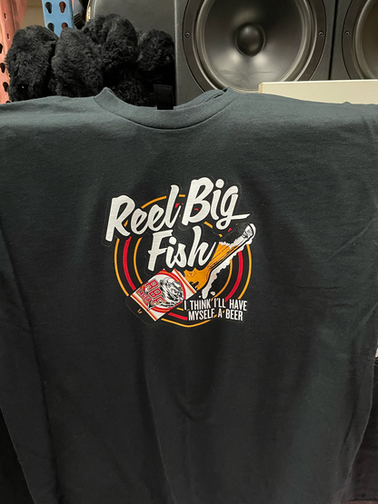 Beer Bottle Logo unisex black tee