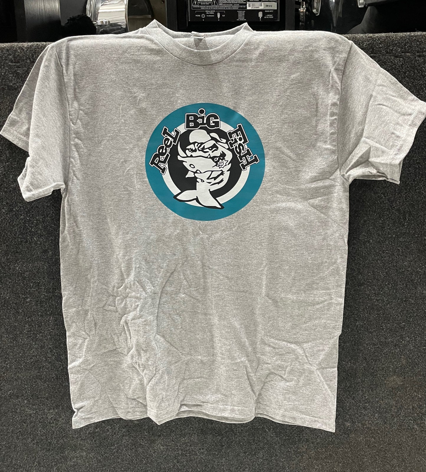 Throwback Mean Fish tee - heather grey