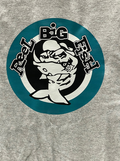 Throwback Mean Fish tee - heather grey