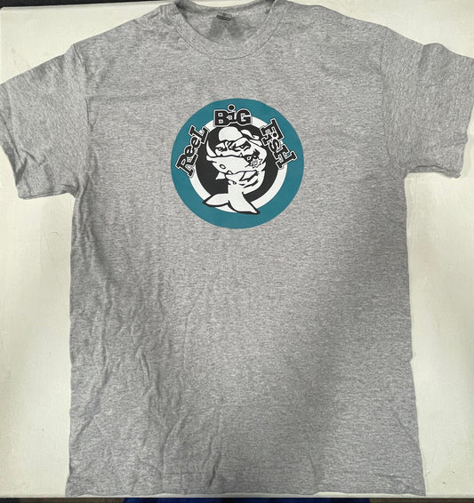 Throwback Mean Fish tee - heather grey