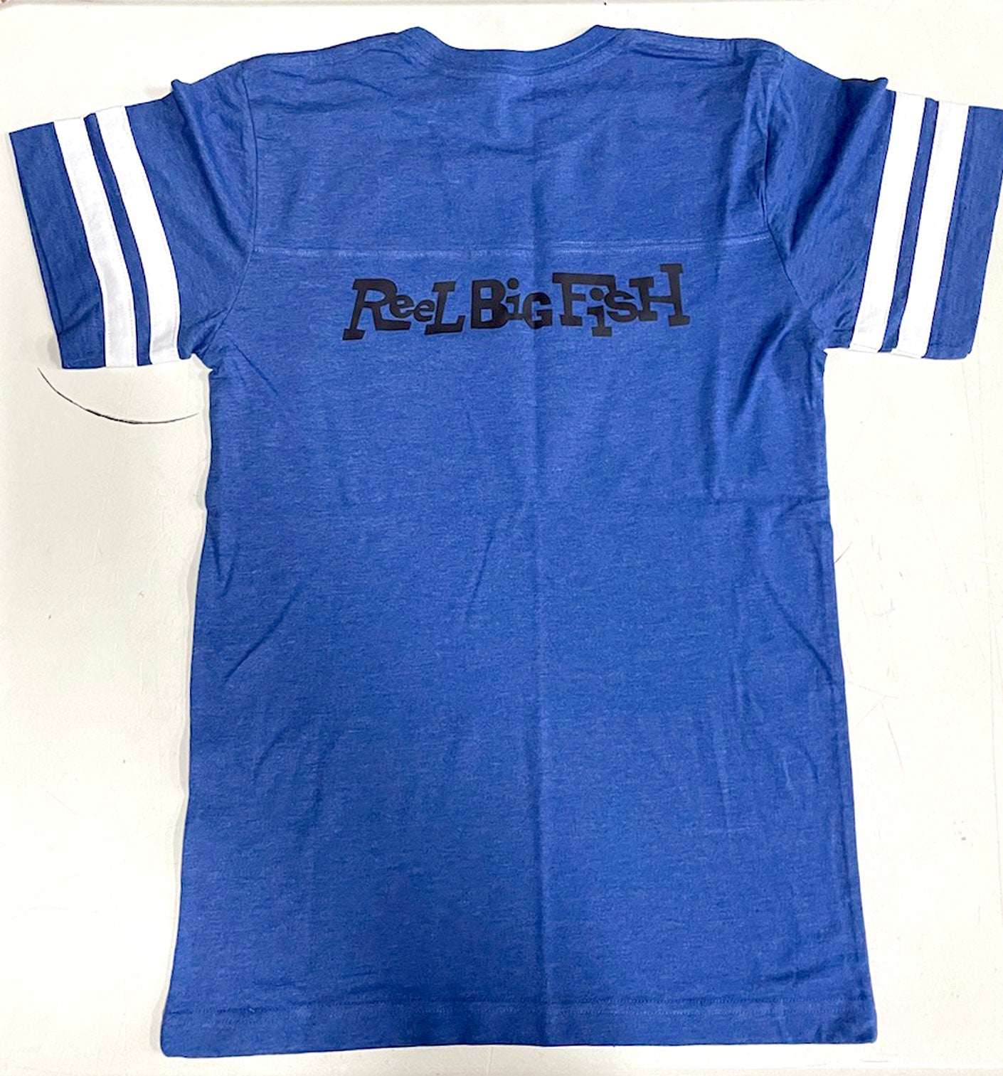 Beers Logo unisex football tee - heather blue, size SM