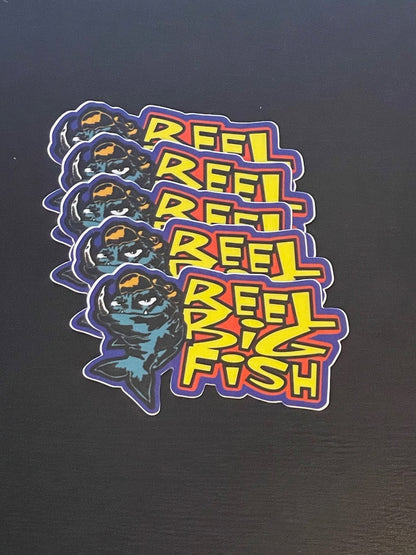 Mean Fish logo mini vinyl sticker