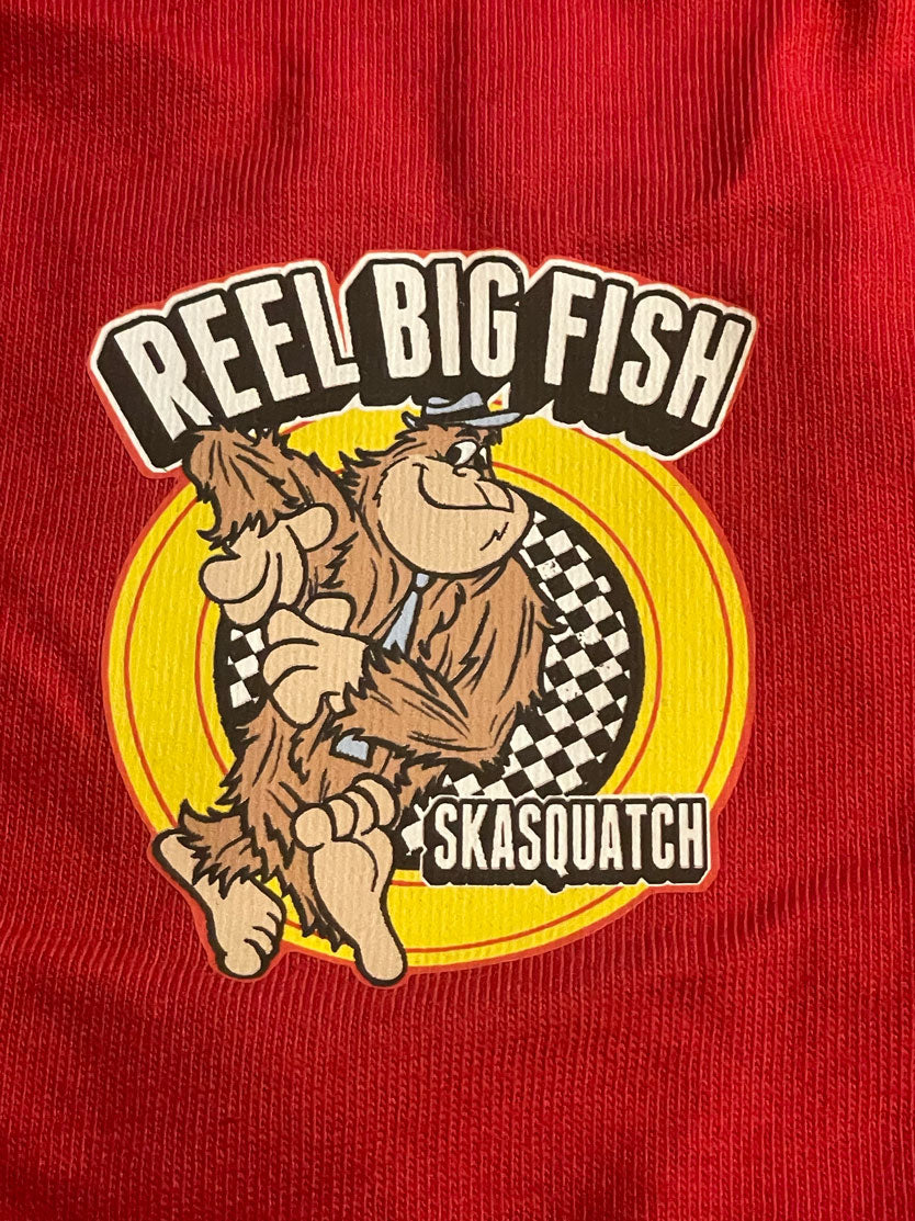 Skasquatch Baby Bib - red