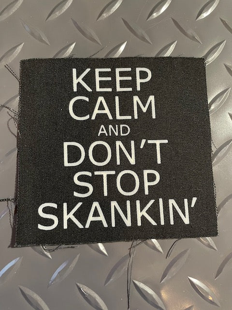 Keep Calm canvas patch