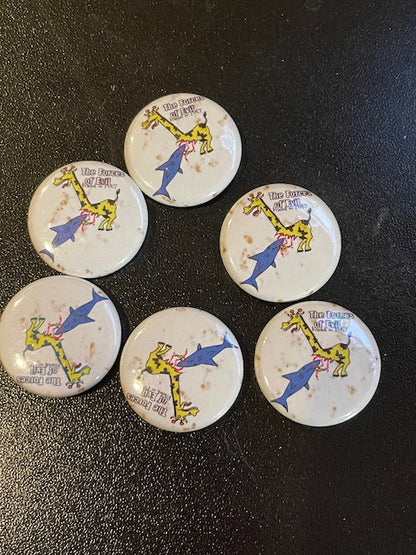 Forces of Evil - shark attack 1" button