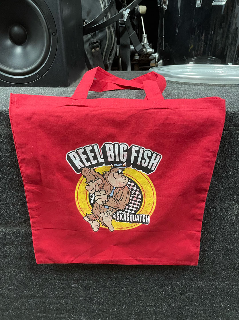 Skasquatch Tote Bag - red