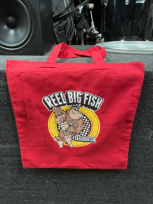 Skasquatch Tote Bag - red