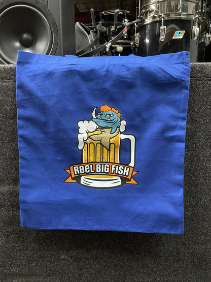 Beer Stein Tote Bag - blue
