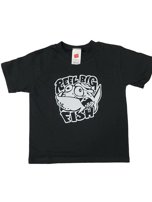 Classic Silly Fish - black tee - 4T