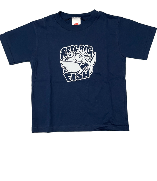 Classic Silly Fish - navy tee - 4T