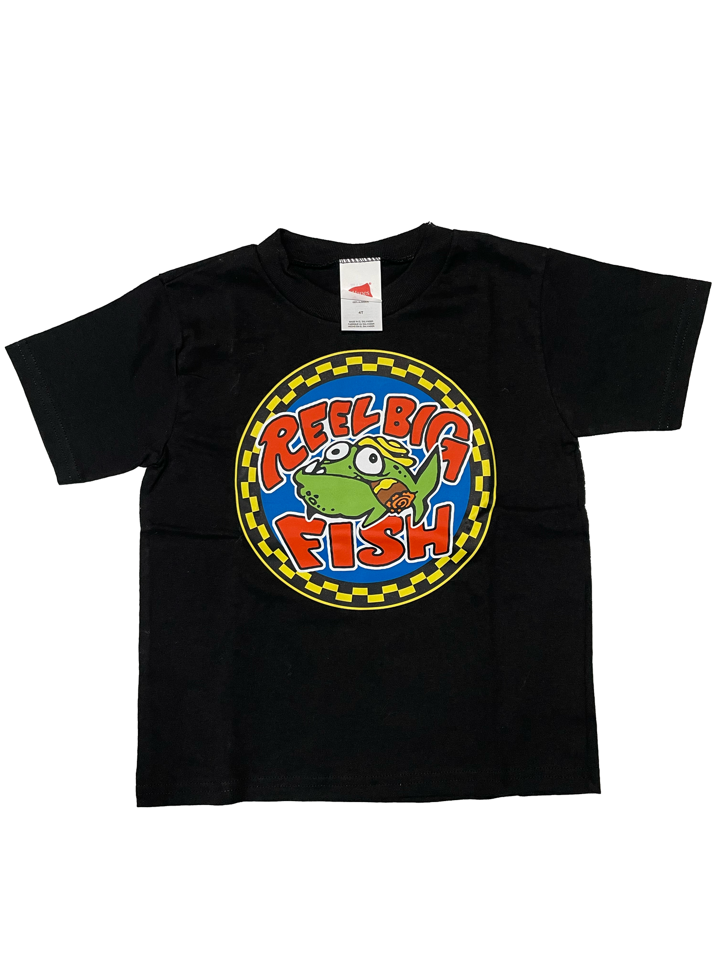 Silly Fish round logo - black - 4T